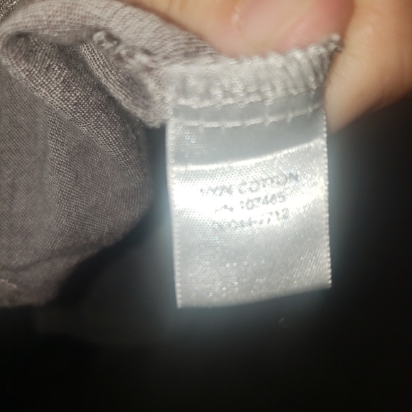 Christopher & Banks M 3d metallic swirls linen like sleeveless top - Picture 8 of 8